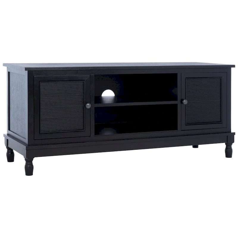 Meuble TV 2 portes 1 étagère - 47 L x 16 P x 20 H - 47Lx16Px20H