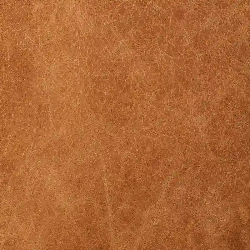 Canapé 93 en cuir véritable pleine fleur italien, couleur Cognac Tan