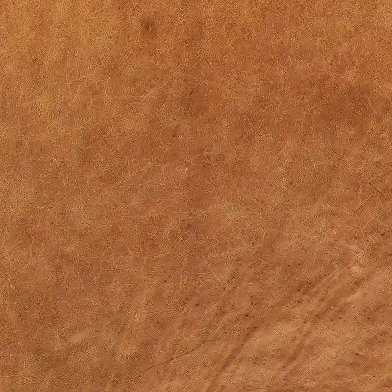 Canapé 93 en cuir véritable pleine fleur italien, couleur Cognac Tan