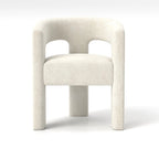 Chaise de salle à manger moderne capitonnée en velours, fauteuil d'appoint à dossier ouvert, lot de 4