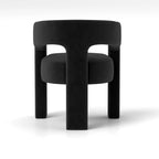 Chaise de salle à manger moderne capitonnée en velours, fauteuil d'appoint à dossier ouvert, lot de 4