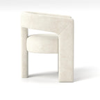 Chaise de salle à manger moderne capitonnée en velours, fauteuil d'appoint à dossier ouvert, lot de 4