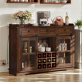 Buffet de ferme avec casiers à vin et tiroirs